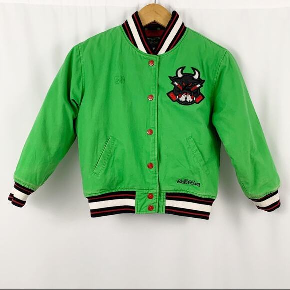 Stall & Dean Bulls Button Down Jacket 7/8 - Picture 1 of 10